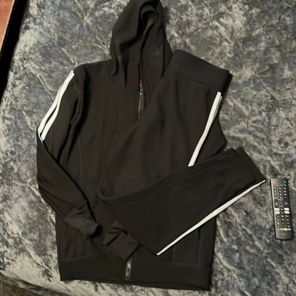 Fleece lined track suit